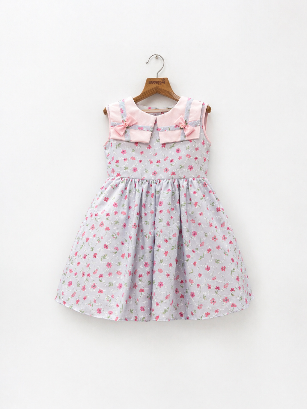 Petal Grace Double Bow Dress