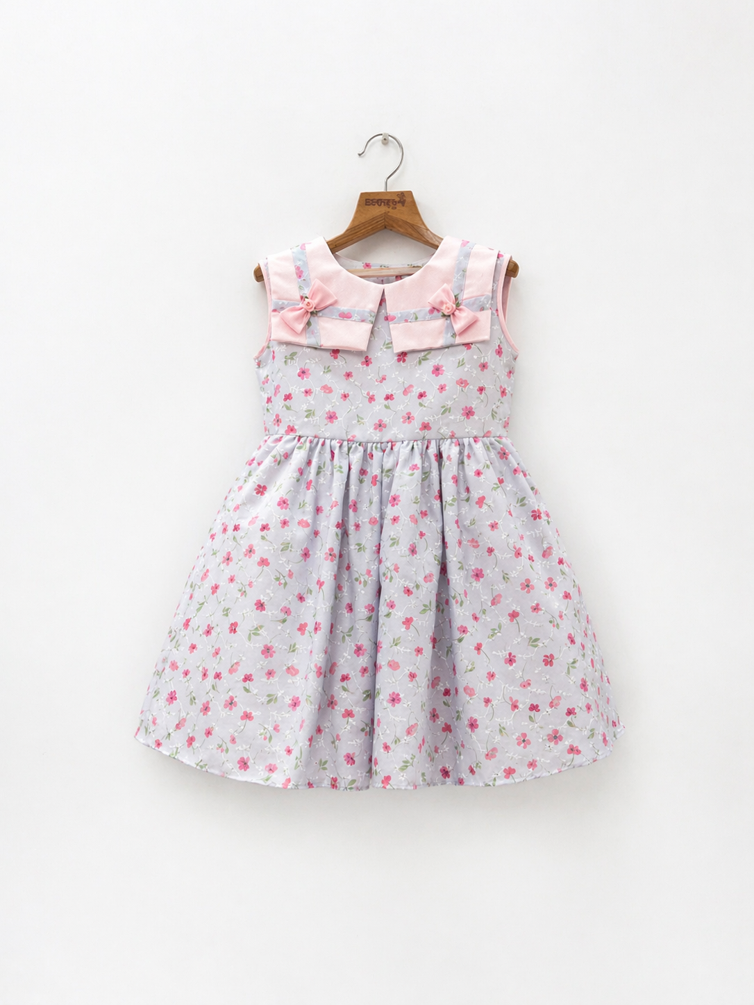 Petal Grace Double Bow Dress
