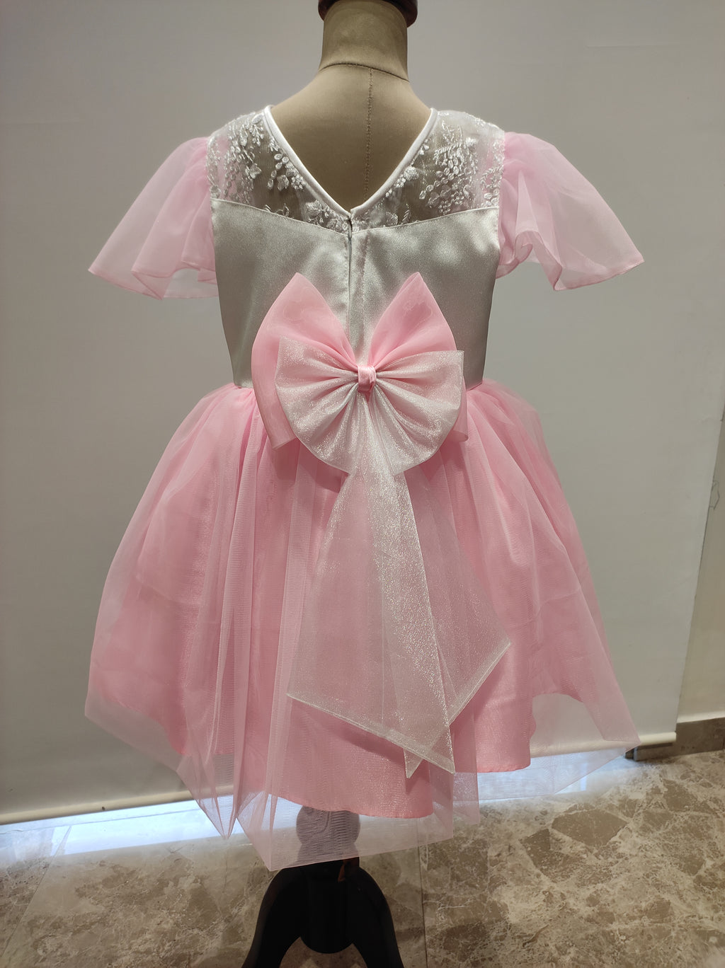Blush Petal Tulle Party Dress