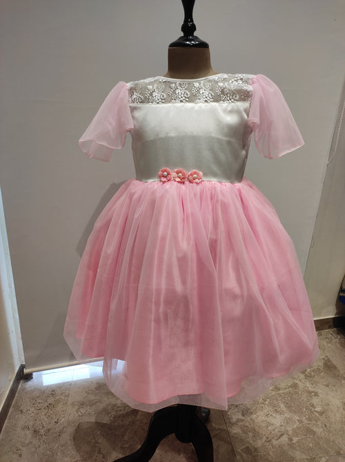 Blush Petal Tulle Party Dress