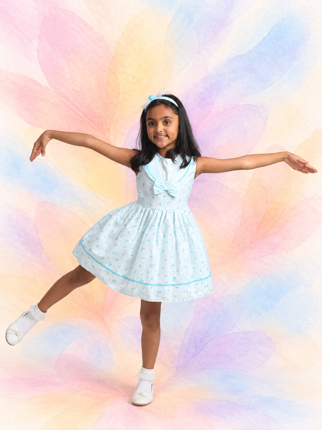 Bluebell Sailor Bow Dress