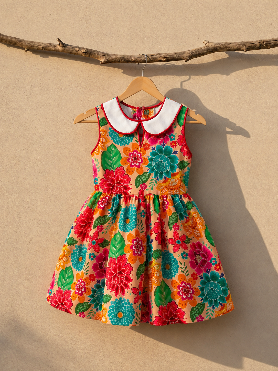 Garden Collar Floral Dress