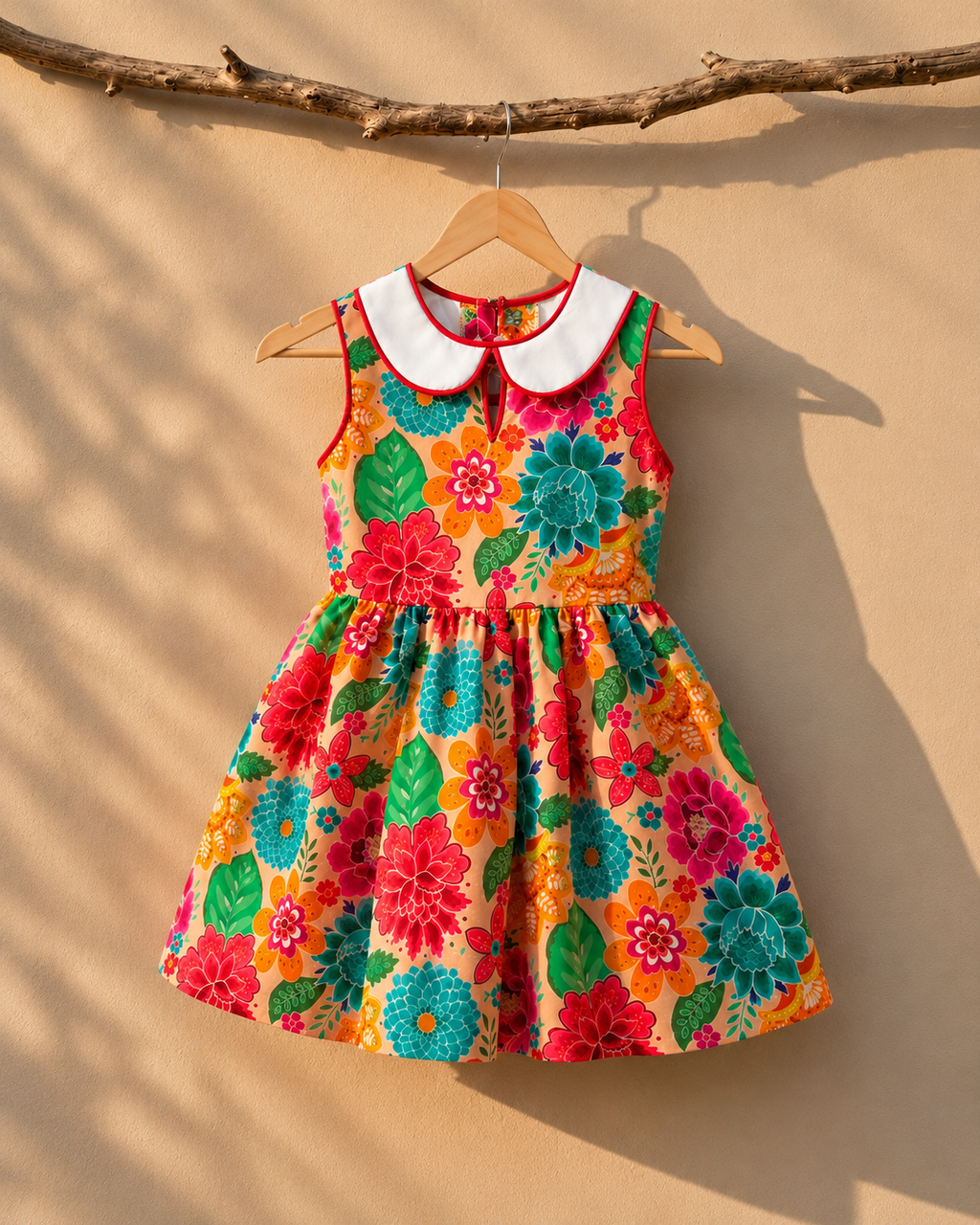 Garden Collar Floral Dress