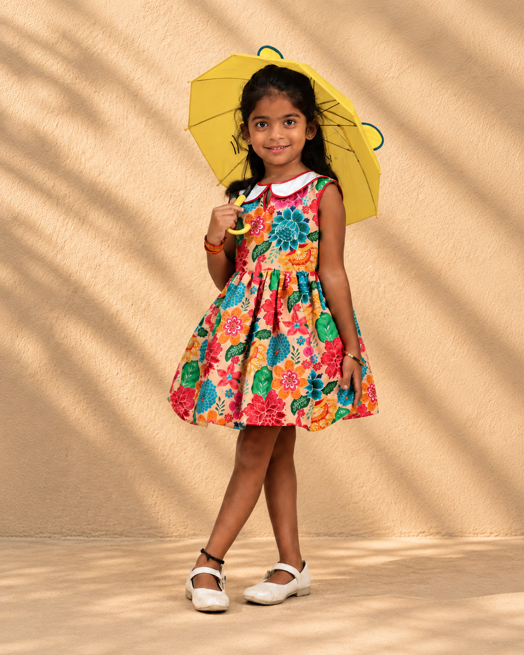 Garden Collar Floral Dress