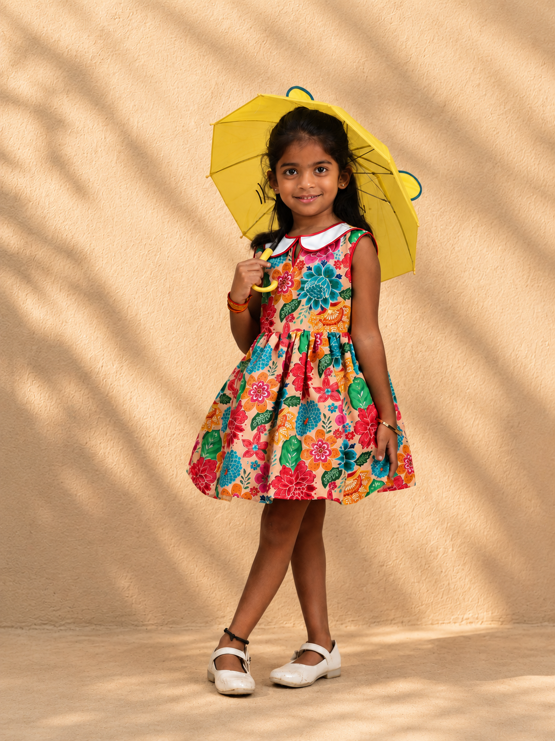 Garden Collar Floral Dress