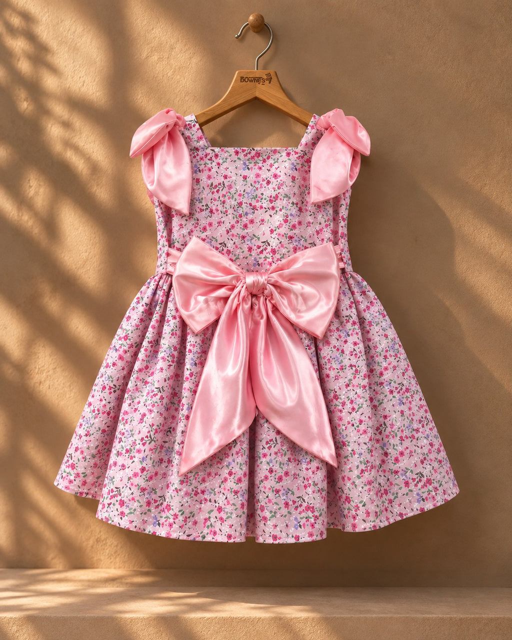 Blush Blossom Bow Dress