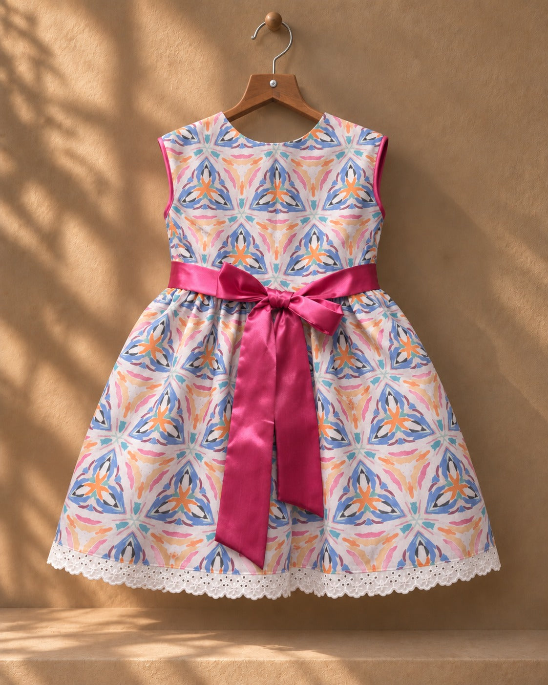 Pastel Bloom Bow Dress