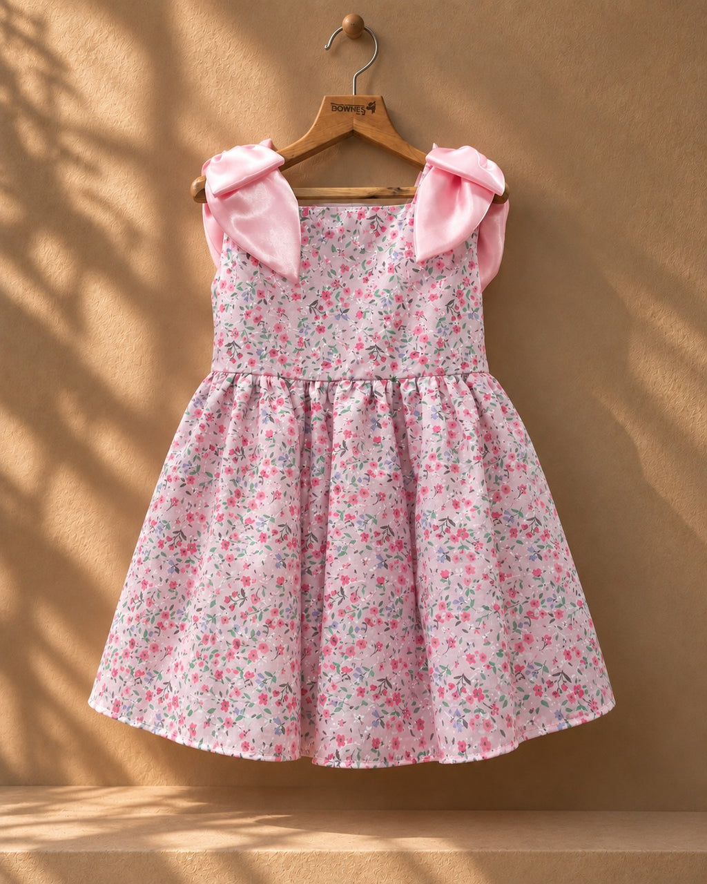 Blush Blossom Bow Dress