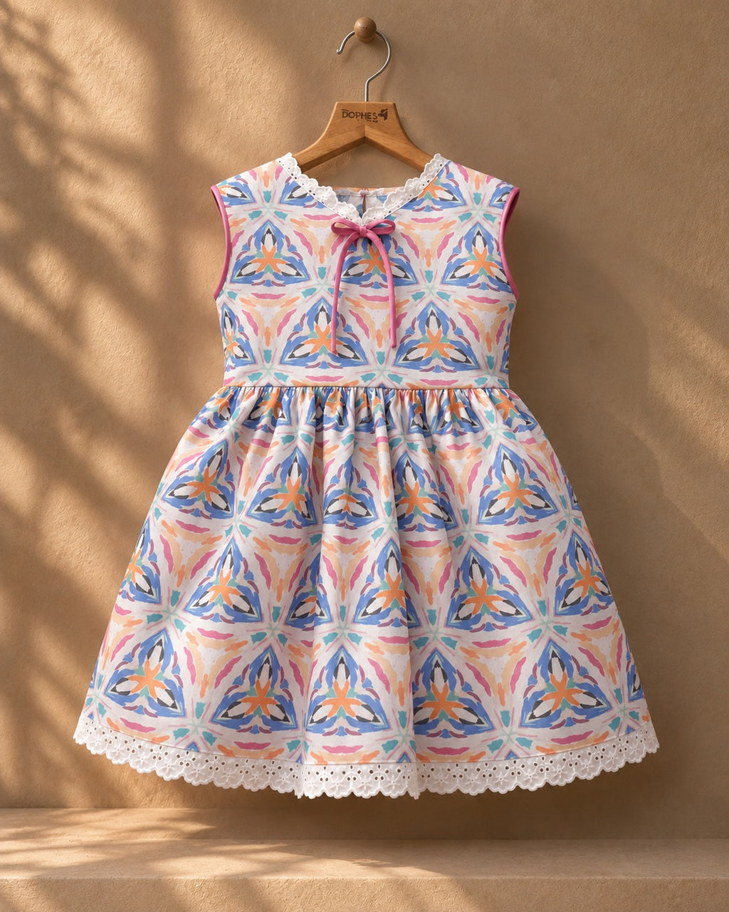 Pastel Bloom Bow Dress